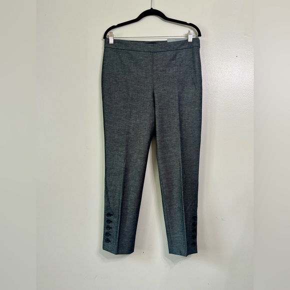 Talbots NEW Chatham button hem ankle pant- sharkskin - Picture 1 of 8
